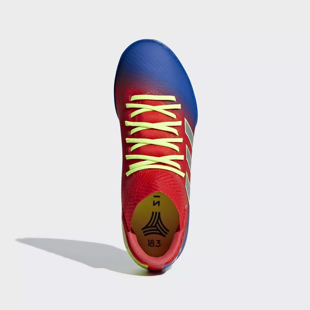 Adidas Nemeziz Messi Tango 18.3 Turf Tenis De Futbol Rojos Para Niño (MX-96038)
